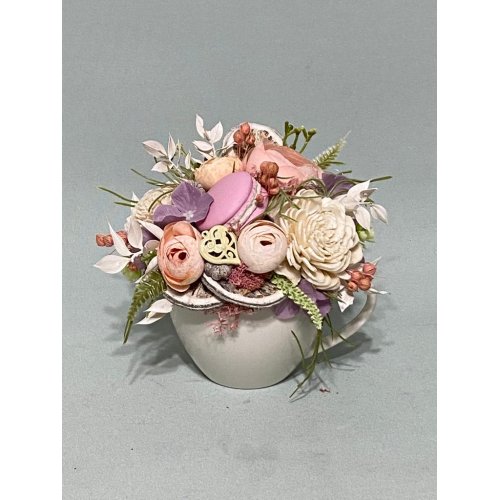 Aranjament permanent in canita alba