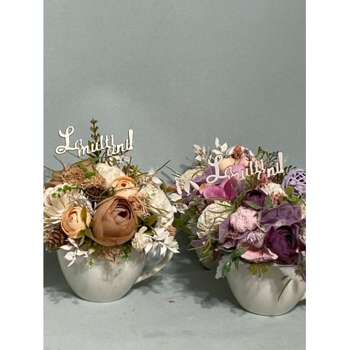 Aranjament permanent in canita alba Aranjament permanent in canita alba