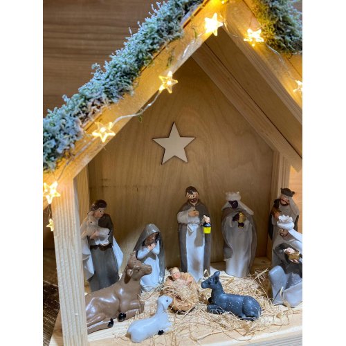 Aranjament de craciun cu Familia Sfanta