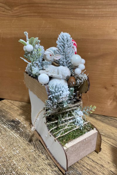 Aranjament de craciun Cizmulita cu surprize