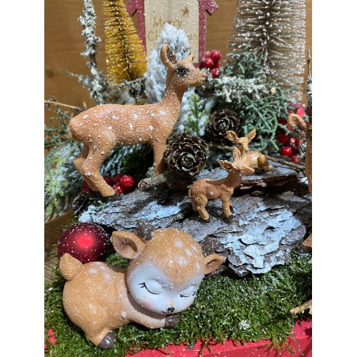 Aranjament de craciun cu caprioare Aranjament de craciun cu caprioare