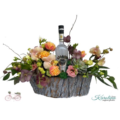 Aranjament floral Cos cadou Helen Aranjament floral Cos cadou Helen