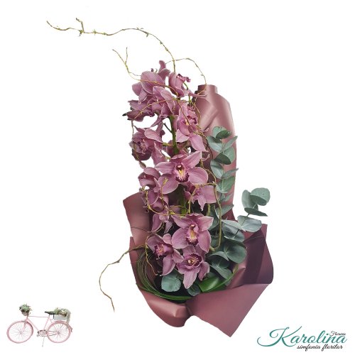 Buchet de mana Orhideea Cymbidium