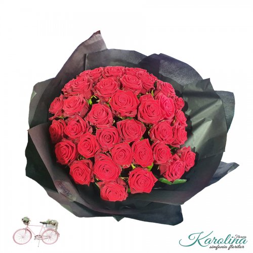 Buchet 51 trandafiri Red Naomi